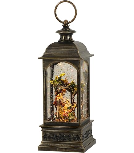 Amazon.com : Roman Musical Lighted Snowblow Lamp Post Blue House